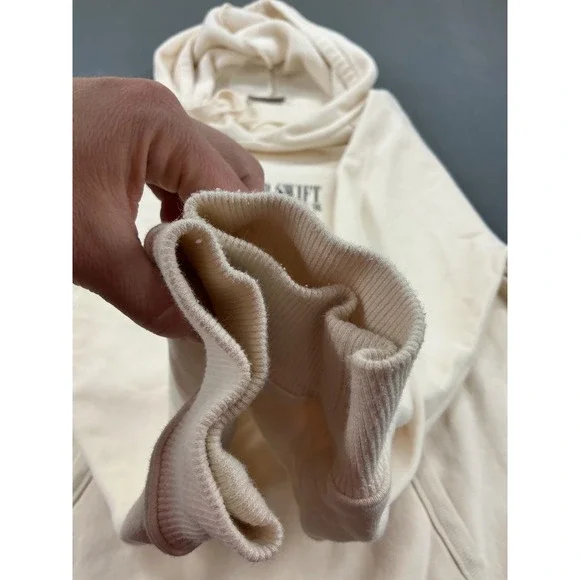 Taylor Swift The Eras Tour Beige Graphic Hoodie Sweatshirt women's medium cream - Picture 6 of 11